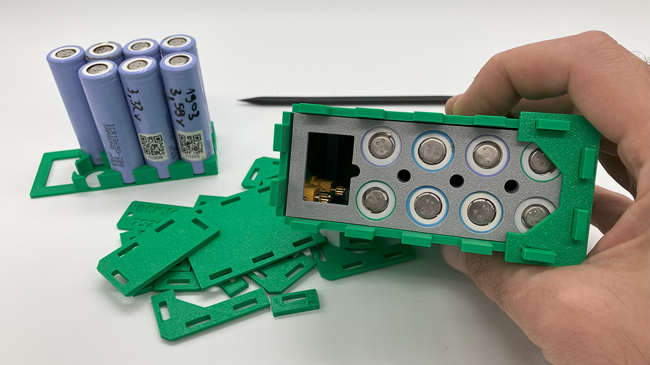 bck battery casing kit 18650 4x2